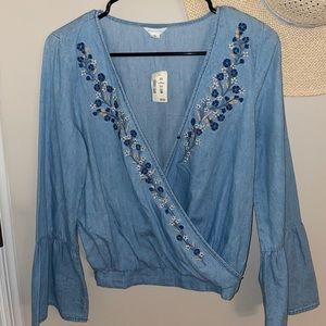 NWT Aeropostale mock wrap top